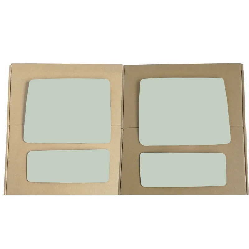 WLLW a Pair of Towing Mirror Glass Replacement for 2004-2014 Ford F150 Full Size/2006-2008 Lincoln Mark LT Pickup, Driver Left LH/Passenger Right RH/The Both Sides Upper&Lower Flat Convex D-0016