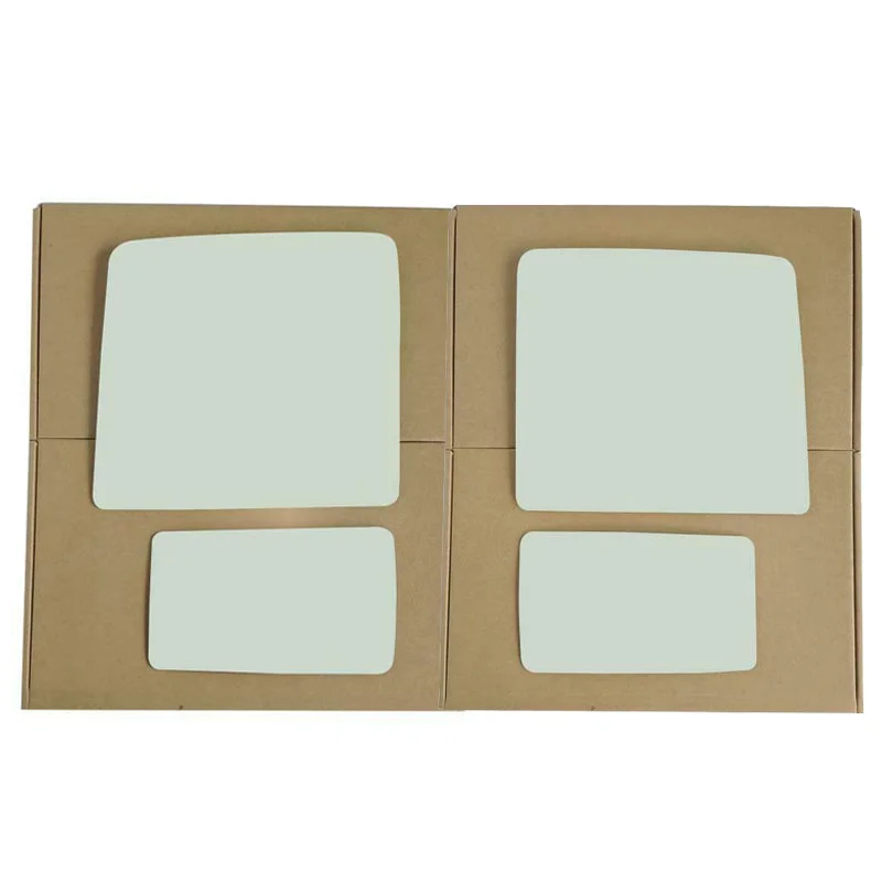 WLLW a pair of Towing Mirror Glass Replacement for Ford 13-14 F150/08-20 F250 F350 F450 Super Duty/17-20 F550 Super Duty/16-21 F650 F750, Driver Left LH/Passenger Side RH/The Both Sides Upper&Lower Flat Convex D-0010