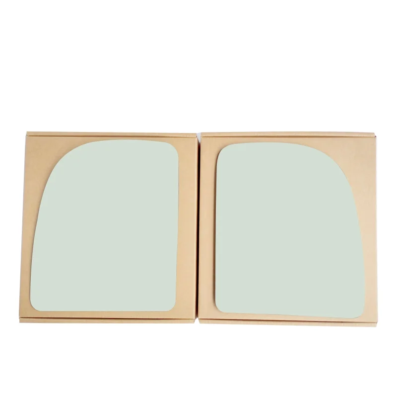 WLLW Upper Towing Mirror Glass Replacement for Ford 02-14 E-Series Econoline/00-05 Excursion/99-07 F250 F350 F450 F550 Super Duty, Driver Left LH/Passenger Right RH/The Both Sides Flat M-0004