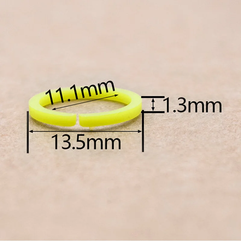 Fuel Injector Spacer Seal Plastic Part for Chevrolet GMC Fuel Injector Repair Kit, Size: 13.5×11.1×1.3mm PS-32002