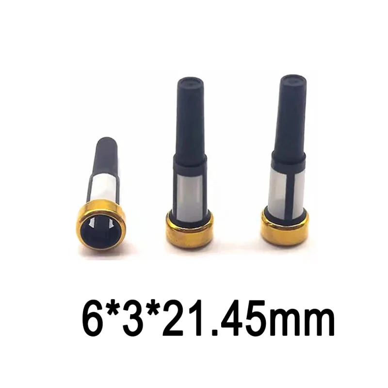 Fuel Injector Micro Basket Filter Fit Toyota 2NZ-FE, Size: 6*3*21.45mm Nylon Mesh Stainless Ring, Fuel Injector Repair Kits FL-11005B