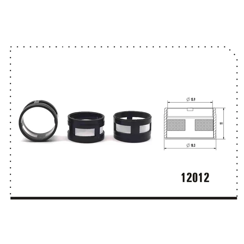Lower Fuel Injector Filter Fit Nissan, Size: 18.3*15.9*11mm, Top Quality Injector Repair Kits, FL-12012