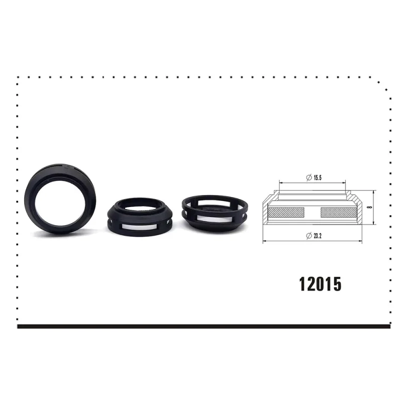 Lower Fuel Injector Filter Fit Peugeot, Size: 23.2*15.5*8mm, Top Quality Injector Repair Kits, FL-12015