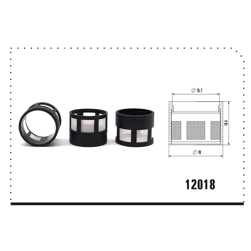 Lower Fuel Injector Filter, Size: 18*15.7*14.4mm, Top Quality Injector Repair Kits, FL-12018