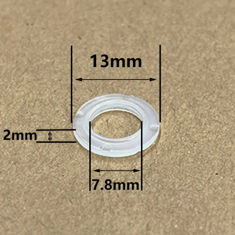 Fuel Injector Pintle Cap Spacer Seal Plastic Part for Audi A4 S4 TT 1.8L Fuel Injector Repair Kit, Size: 13×7.8x2mm PS-31015