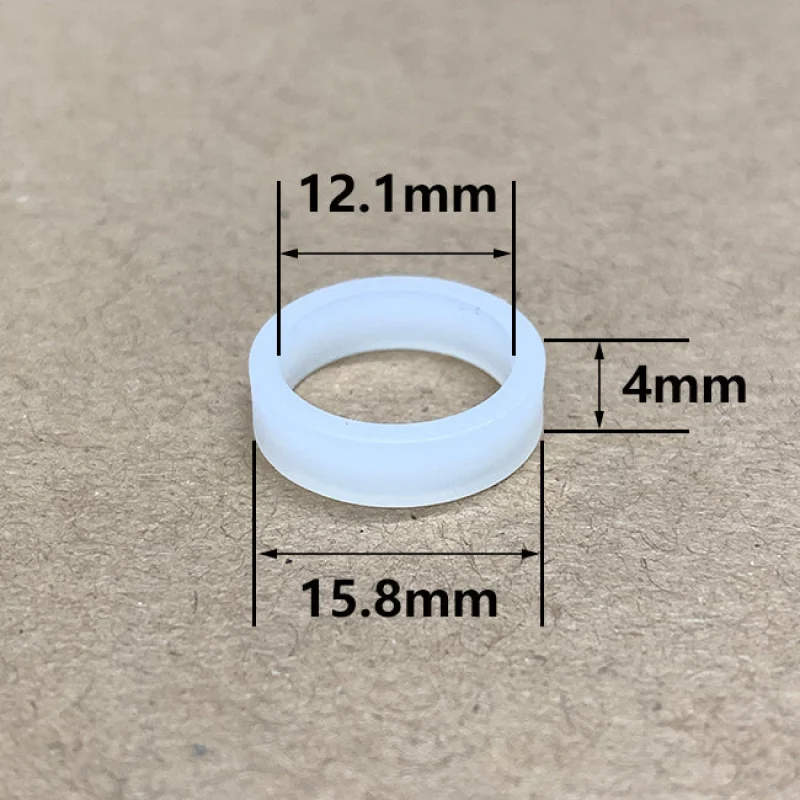 Fuel Injector Spacer Seal Plastic Part for GMC Fuel Injector Repair Kit TOP FEED MPI, Size: 15.8×12.1x4mm PS-32009