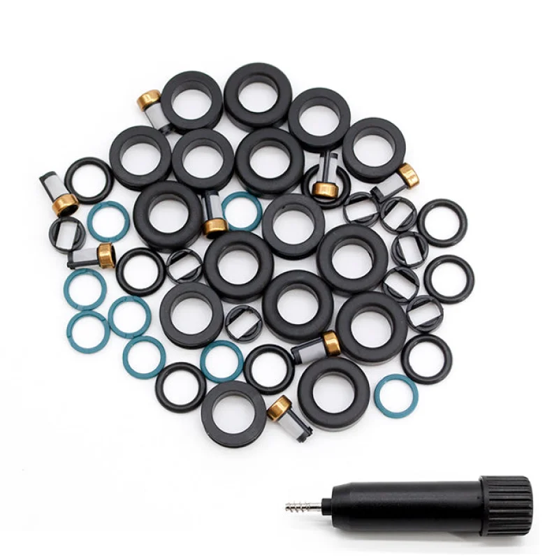 8 Sets Fuel Injector Repair Seal Kit for 2007-2008 Toyota Tundra 5.7L FJ1085 OEM 2320909110 RK-0224