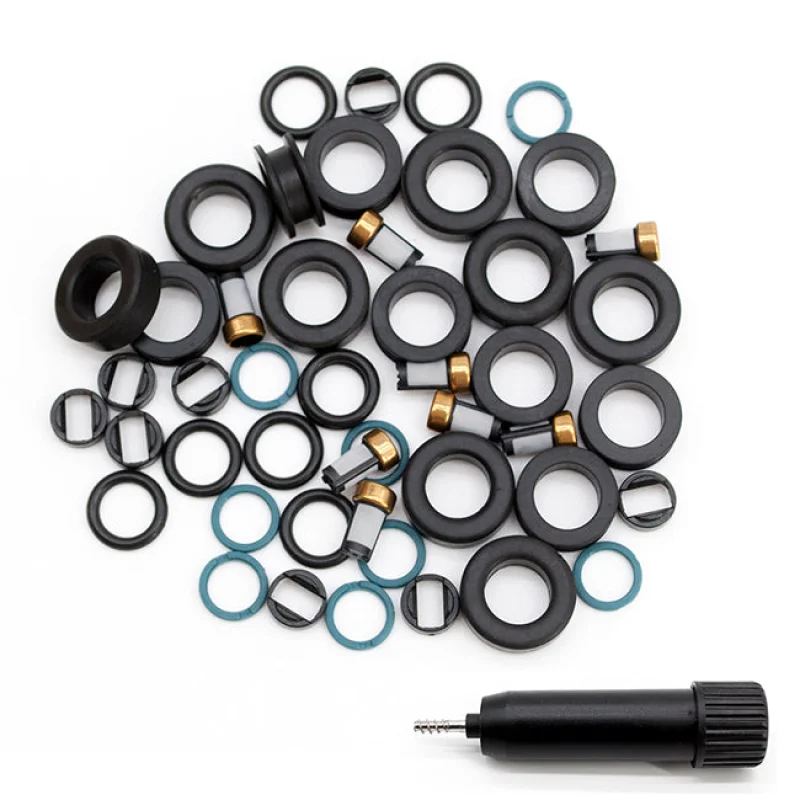 8 Sets Fuel Injector Repair Seal Kits for Toyota Land Cruiser Sequoia Tundra Lexus GX460 LX570 4.6L 5.7LRK-0217