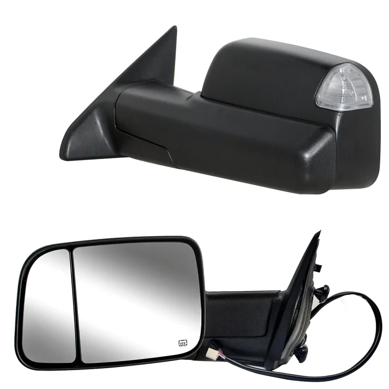 Towing Mirrors for 2009-2018 Dodge Ram 1500 2500 3500 Power Heated Turn Signal Puddle Lamp 5B