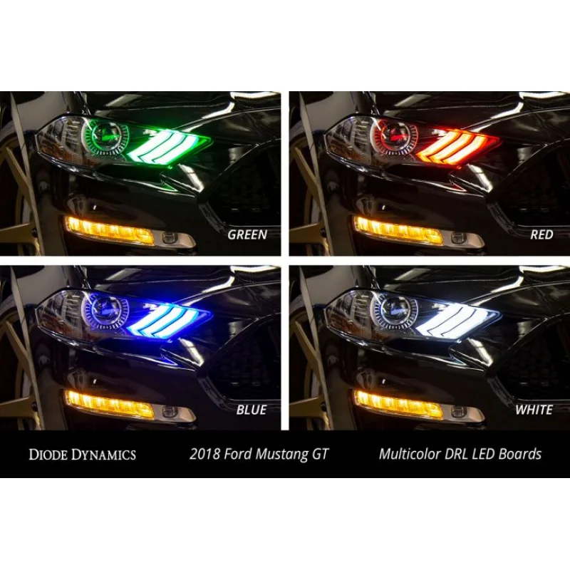 2018-2019 Ford Mustang Multicolor DRL LED Boards (USDM)