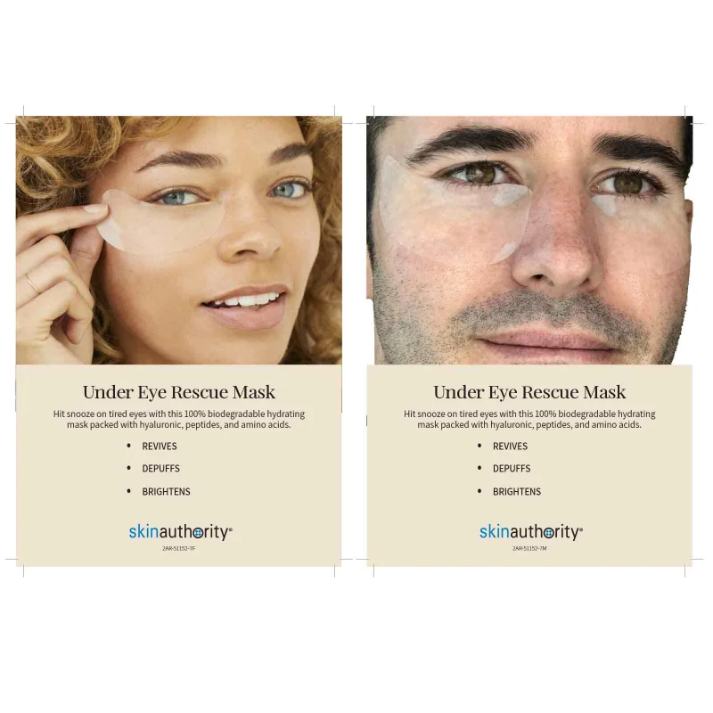 Under Eye Rescue Mask Shelf Talker Insert for 5″X7″ Display